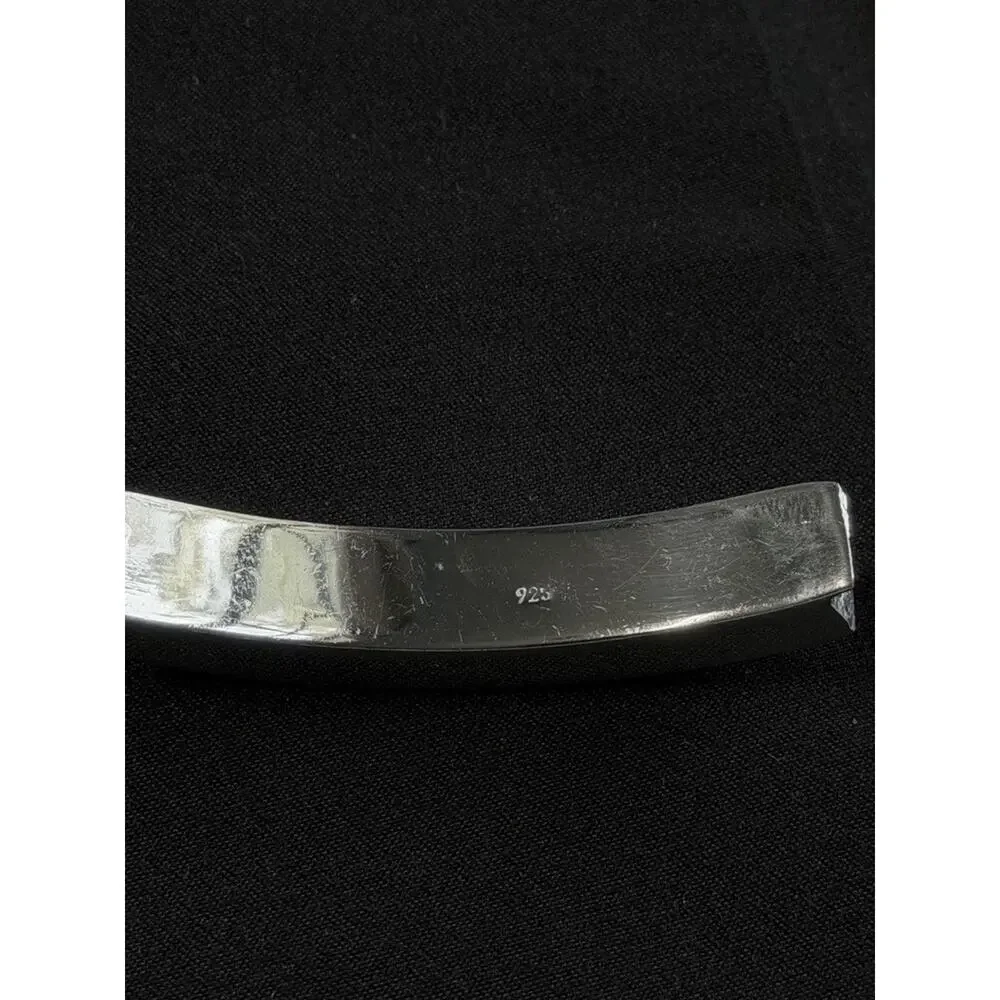 Sterling Silver 925 ID Bracelet Mens Curb Link Chain Engravable Plate 7.5 Inch